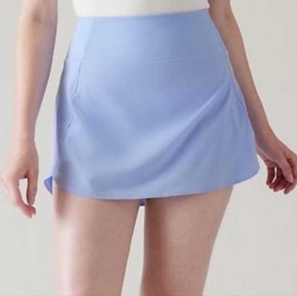 Athleta Dresses & Skirts - Athleta• Lilac Run With It 14" Skort Jupe Short. Sz L